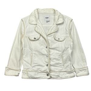 Moschino Jeans Trucker Cowgirl Jacket Women's XS/S Chain Stitch Rope